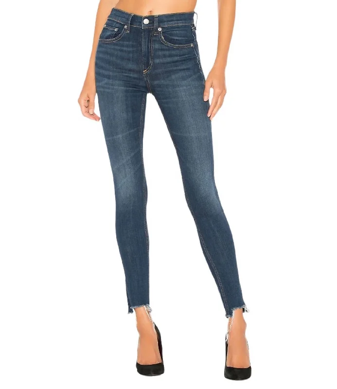 High Rise Ankle Skinny Jeans In Lenox