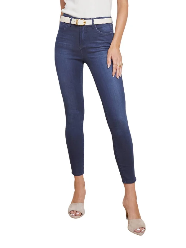 Margot High Rise Skinny Jeans In Marino Blue