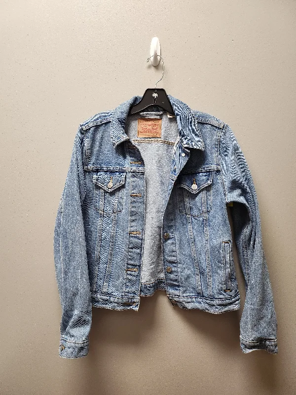 Jacket Denim By Levis In Blue Denim, Size: L