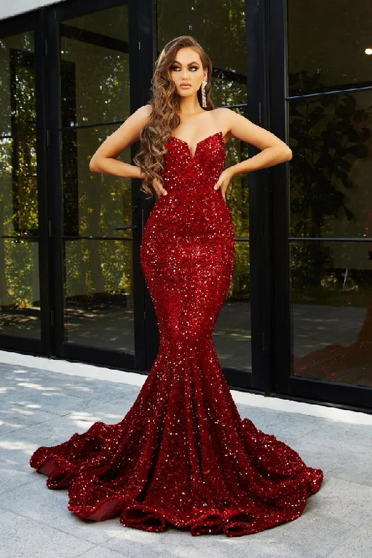 Portia & Scarlett PS21208 Strapless Sequin Mermaid Gown