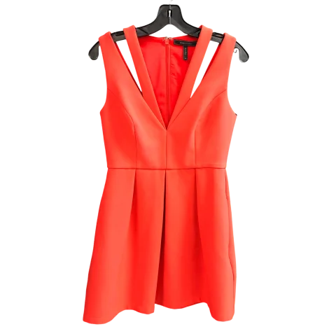 Dress Designer By Bcbgmaxazria In Coral, Size: 6