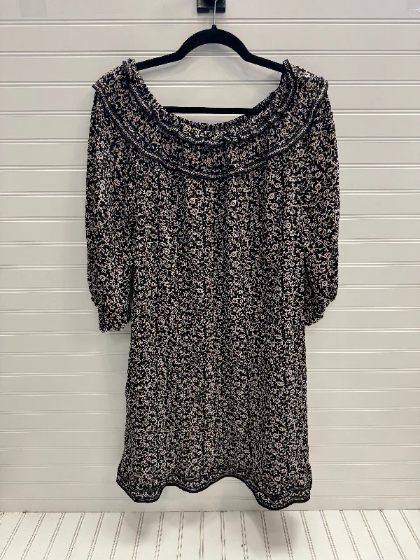 Black & Cream Dress Casual Short Max Studio, Size M